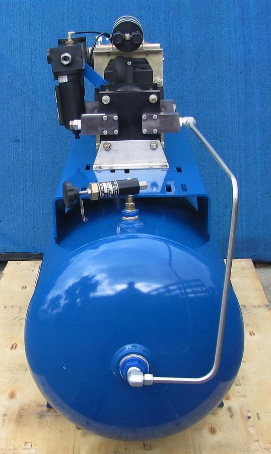 Used Haskel 8AGD-2 Single Stage Double Action Gas Booster with 80 Gallon Tank