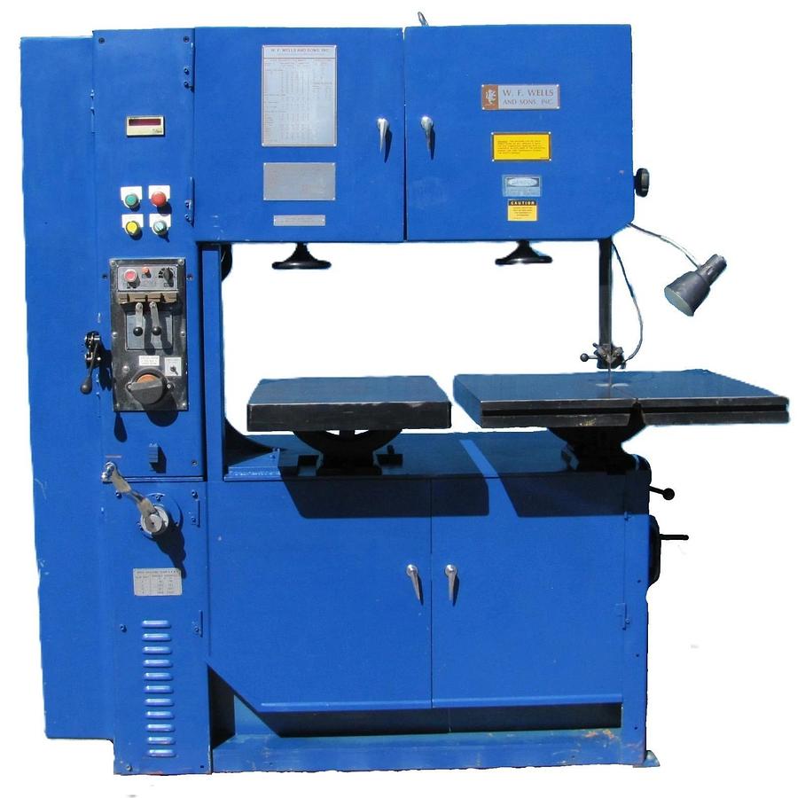 Used WF Wells & Sons V4012 Vertical Bandsaw Blade Welder 230V 3 Phase Variable Speed