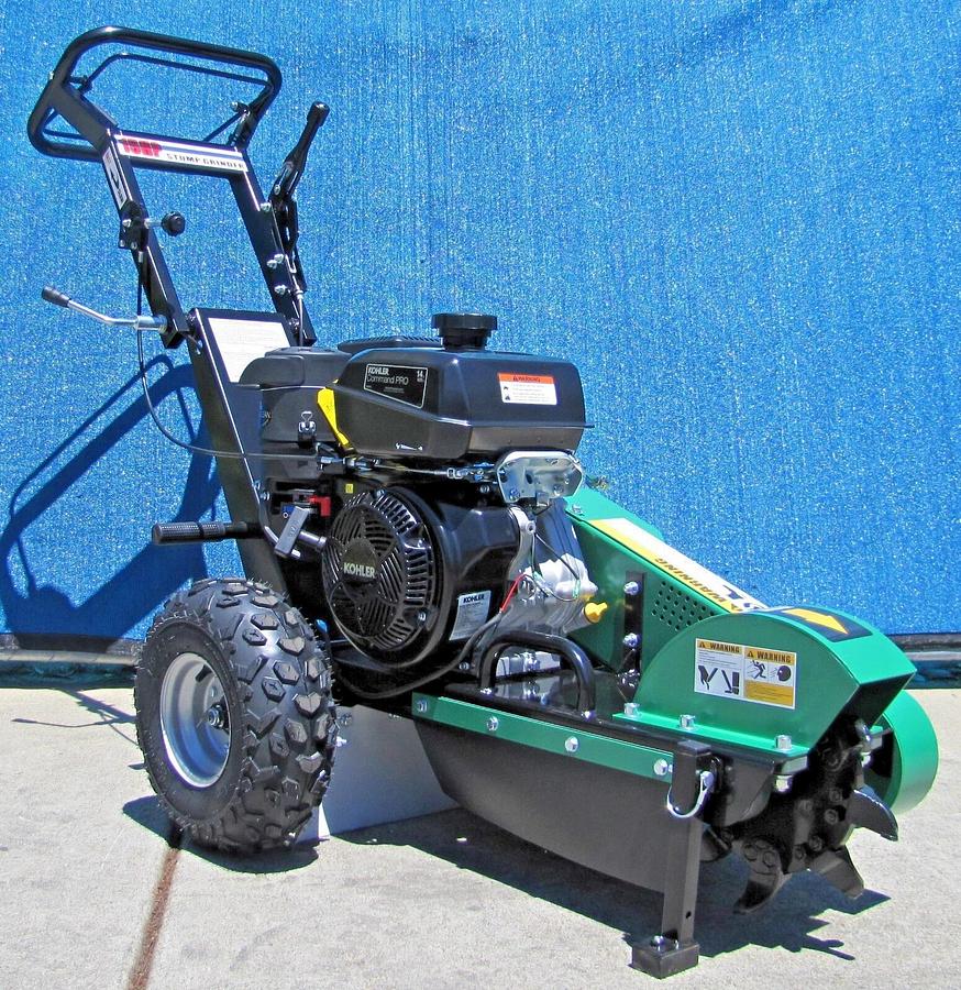 Used Maximus 15 HP Walk Behind Stump Grinder With Kohler Gas Engine & Extra Teeth