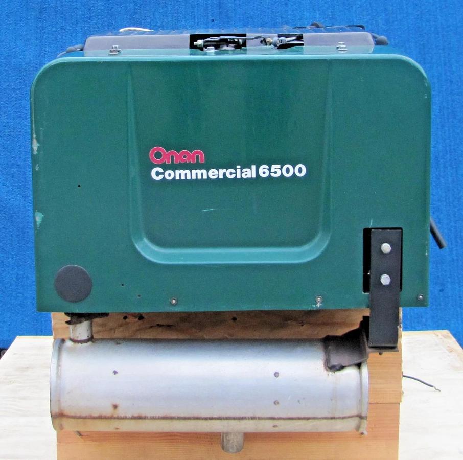 Used Onan Commercial 6500 Watt RV Generator Gasoline Powered 120V Output