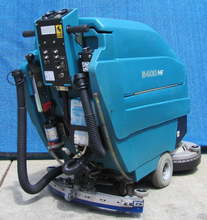 Used Tennant 5400 Walk Behind Floor Scrubber Self Propelled 24" Disc 92.6 Hours