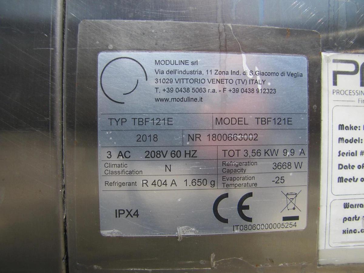 Used PROC-X Moduline Blast Chiller Freezer TBF121E -35°F Lowest Temp 230V 3 Phase
