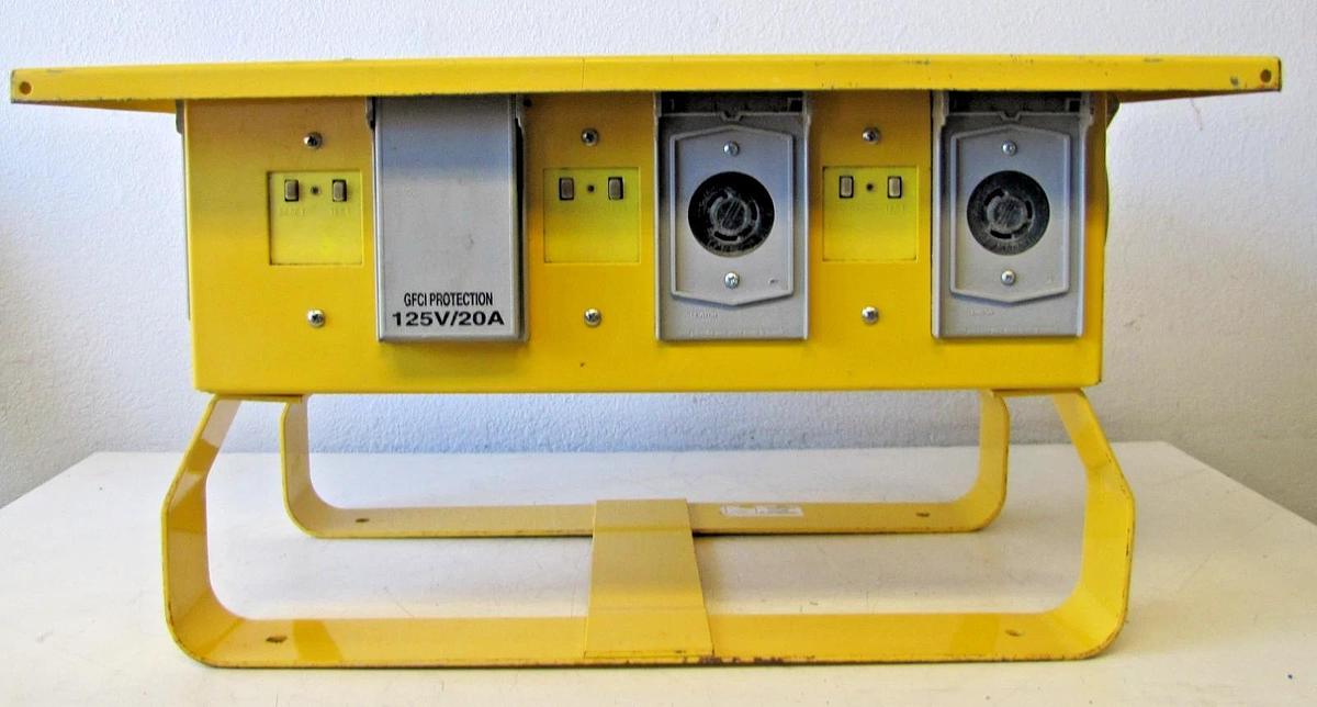 Used Leviton The Box Temporary Power Distribution Spider Box 50A 125/250V Twist Lock