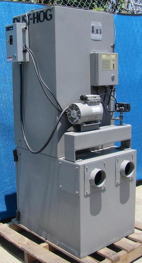 Used UAS 1.5 HP Dust Hog Air Filtration Dust Collector w/ Air Powered Filter Cleaner
