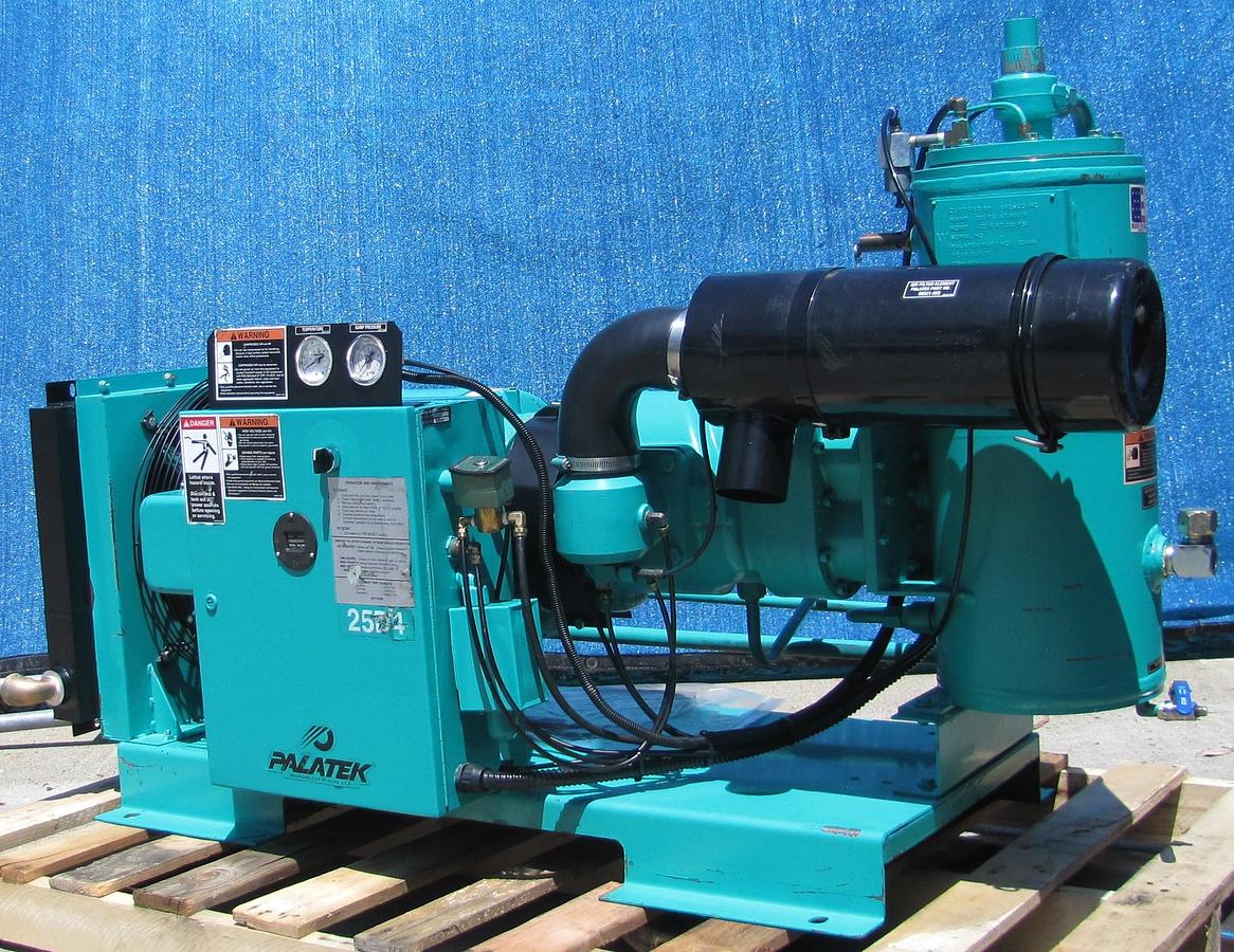 Used Sullivan Palatek 25 HP Rotary Screw Air Compressor 100 CFM 460V 3 Phase