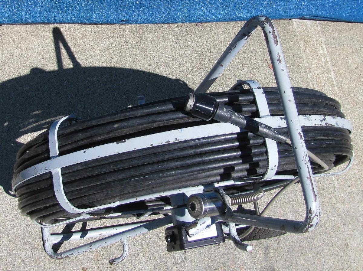 Used Aries Saturn III PR2000 Sewer Camera Snake Reel 180 ft Pipe Inspection Untested