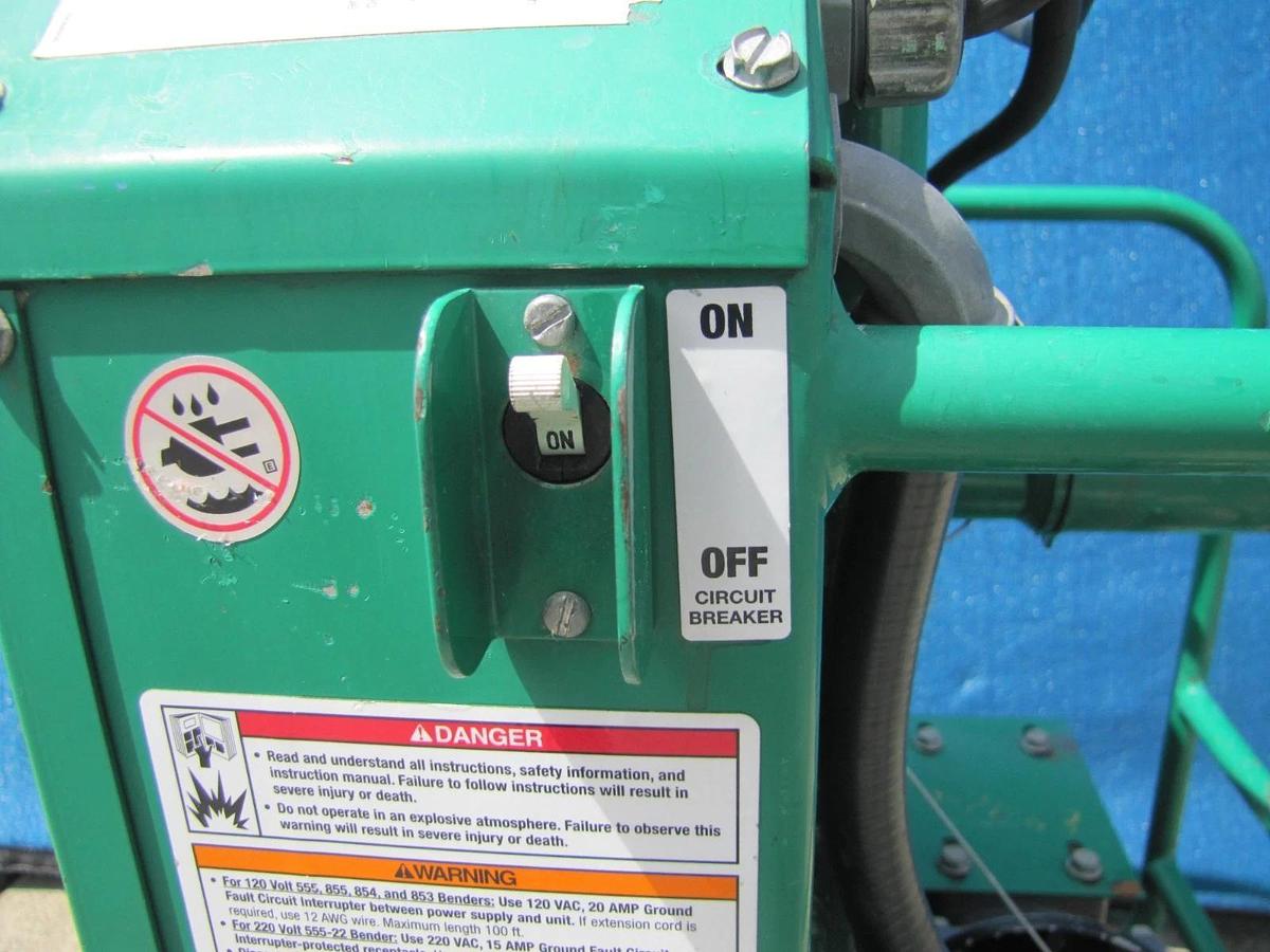 Used Greenlee 555C Classic Electric Conduit Bender 1/2" to 2" Pipe 120V 1HP 555