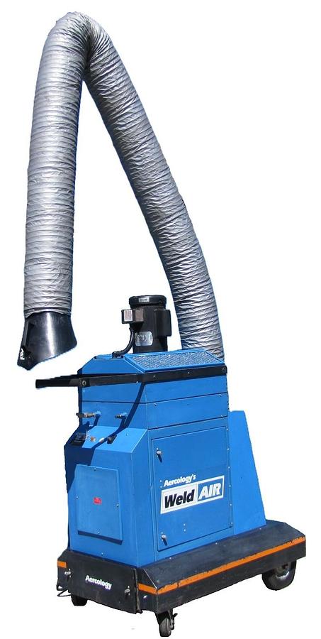 Used Aercology 1HP Portable Weld Fume Dust Extractor Air Cleaner HEPA Filter 120V
