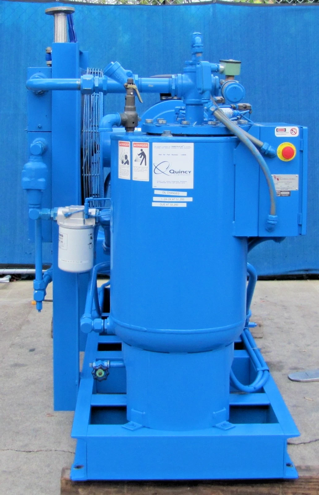 Used Quincy QNW G-242-F 50 HP Rotary Screw Air Compressor 460V 3 Phase