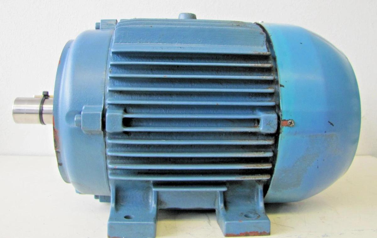 Used WEG 10HP Electric Motor 208-230/460V 3 Phase AC 3545 RPM 123S 1-3/8" Dia Shaft