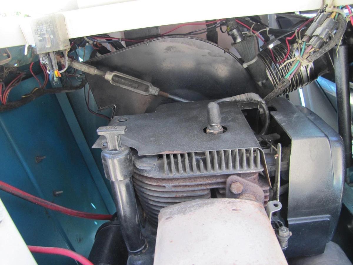 Used Tennant 186 Walk Behind Self Propelled Floor Sweeper Kohler Propane Engine