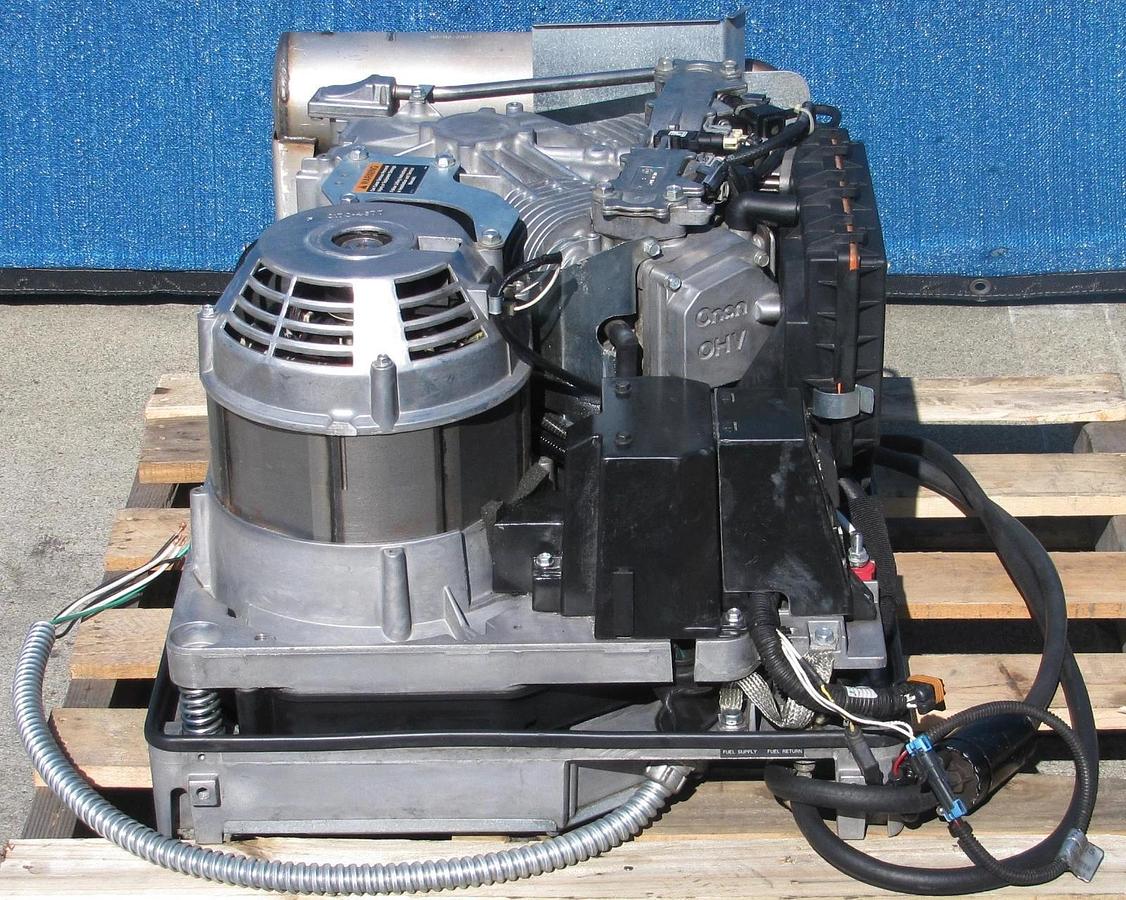 Used Cummins Onan Commercial QG EFI 7000 Watt Gasoline RV Generator 120V Output