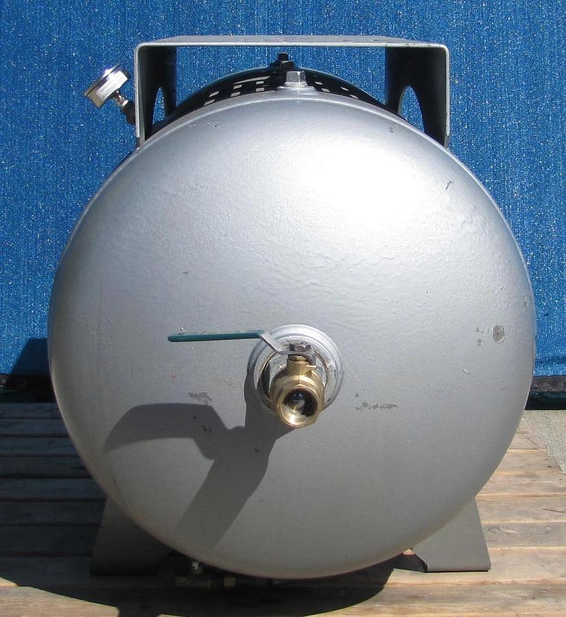 Used Manchester 60 Gallon Air Tank Vessel 200 PSI with Pressure Gauge for Compressor