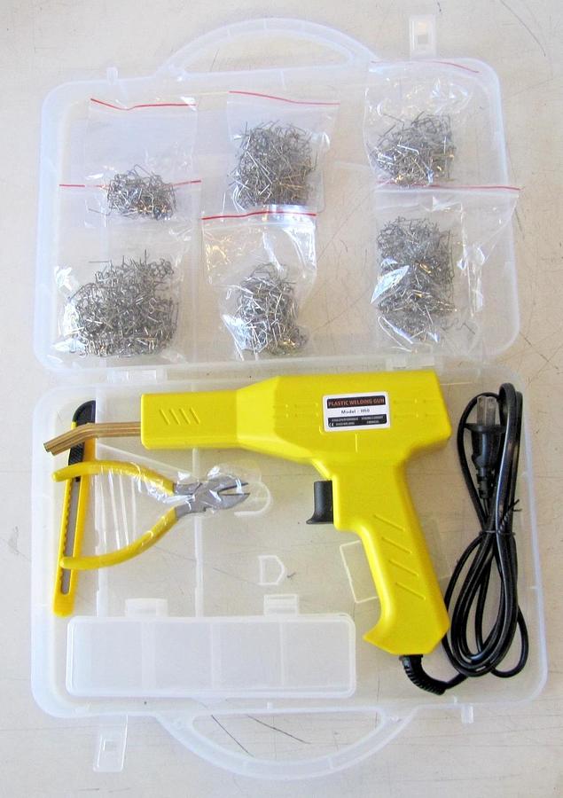 Used Plastic Welding Gun Kit H50 Soldering Tool Welder With Staples