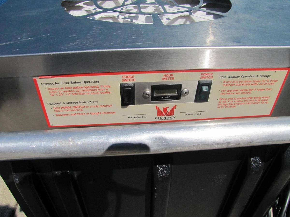 Used Phoenix 200HT Commercial Portable Dehumidifier 110V 135 PPD 380 CFM Restoration