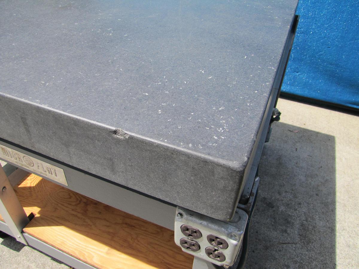 Used Collins Microflat Granite Table 48" x 36" Grade A Inspection Surface Plate