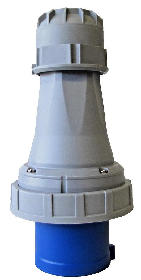 Used 100 AMP Pin and Sleeve 2 Pole 3 Wire Male Cord End Plug 100A 2P 3W Connector