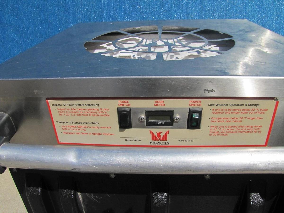 Used Phoenix 200HT Commercial Portable Dehumidifier 110V 135 PPD 380 CFM Restoration