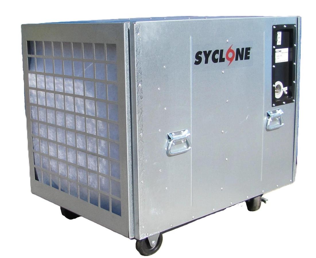 Used Syclone Negative Air Scrubber HEPA Filter 2000 CFM 115V 2 Speed Duct Port 29604