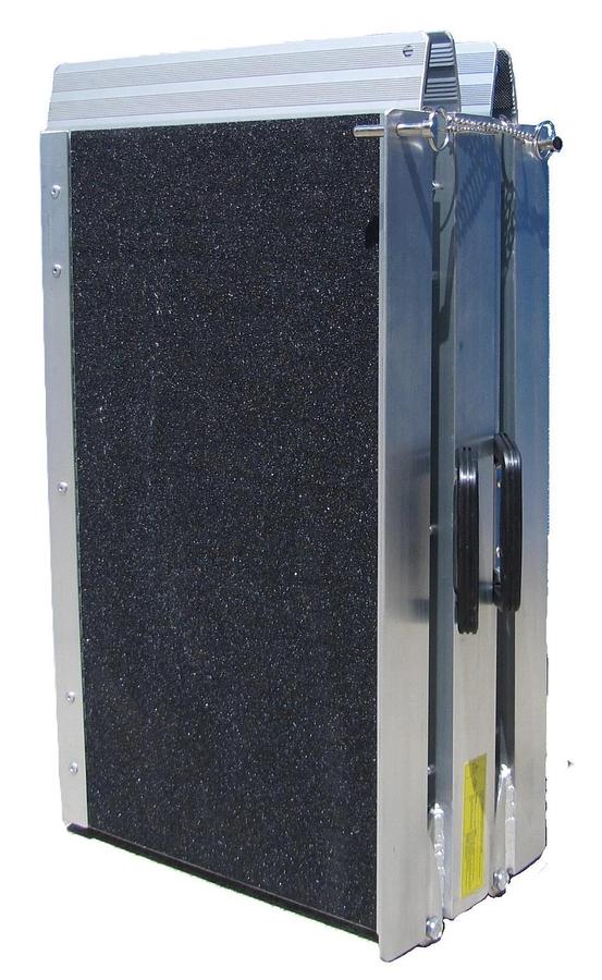 Used Aluminum Multi-Fold Loading Ramp 600 lb 4 ft x 28.5 in Wide Portable Folding