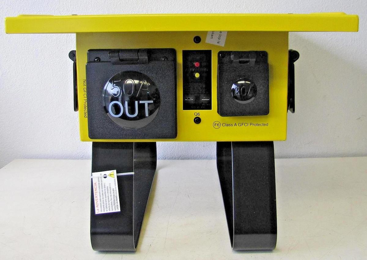 Used Voltec 125/250V 50A Temporary Power Distribution Spider Box T-BOX-6L Twist Lock
