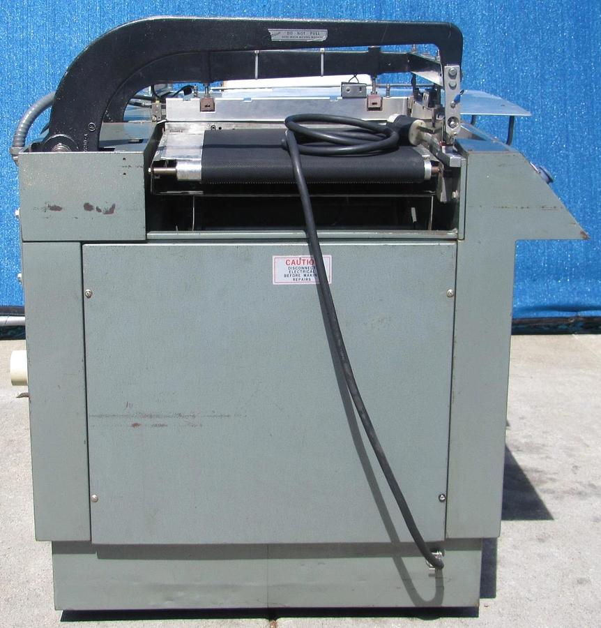 Used Weldotron 5201A L-Bar Heat Shrink Sealer Wrapping Machine & Conveyor 220V 1 Ph