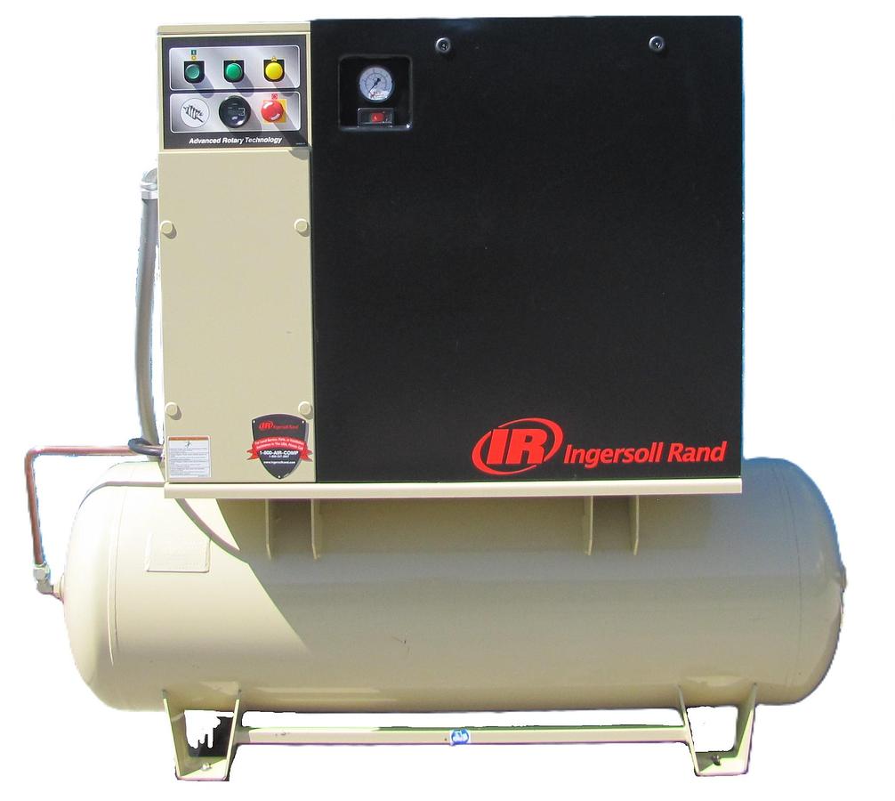 Used Ingersoll Rand 5 HP Rotary Screw Air Compressor with Dryer & 80 Gallon Tank