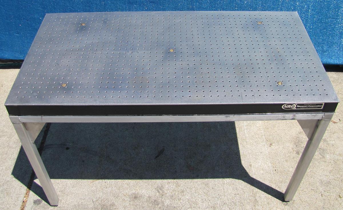 Used Newport NRC 48" x 24" Breadboard Optical Table With Legs Stand 29" High