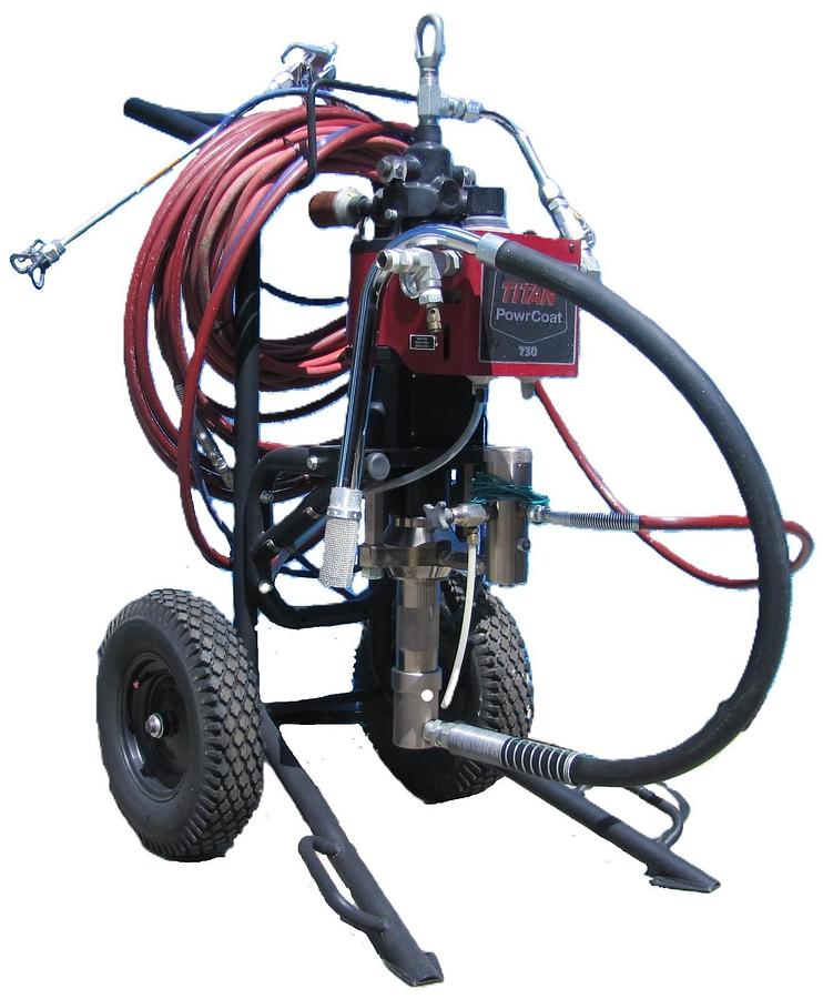 Used 2019 Titan Powrcoat 730 Air Powered Airless Paint Sprayer 3000 PSI @ 4 GPM