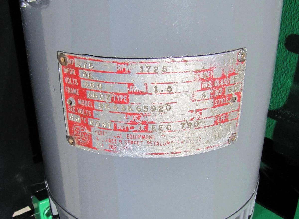 Used Sweed Metal Scrap Banding Wire Recycling Chopper with Wheeled Stand 460V 3PH