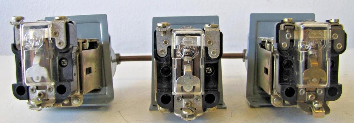 Used Lot of 3 Allen Bradley 836-C2 Electric Control Pressure Switches 65 PSI 24-600V