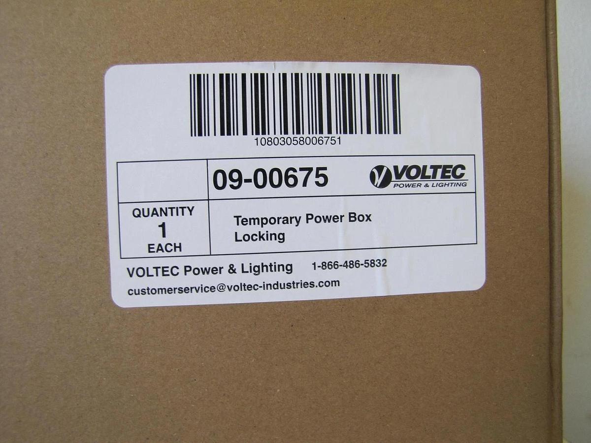 Used Voltec 09-00675 Temporary Power Distribution Box T-BOX-6L