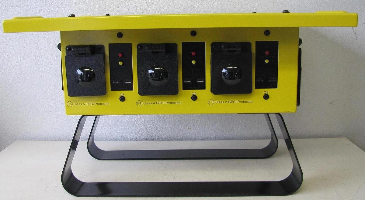 Used Voltec 125/250V 50A Temporary Power Distribution Spider Box T-BOX-6L Twist Lock