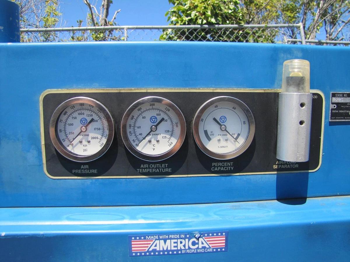 Used Quincy 25HP Rotary Screw Air Compressor 120 Gallon Tank 230V 3 Ph 39,462 Hours