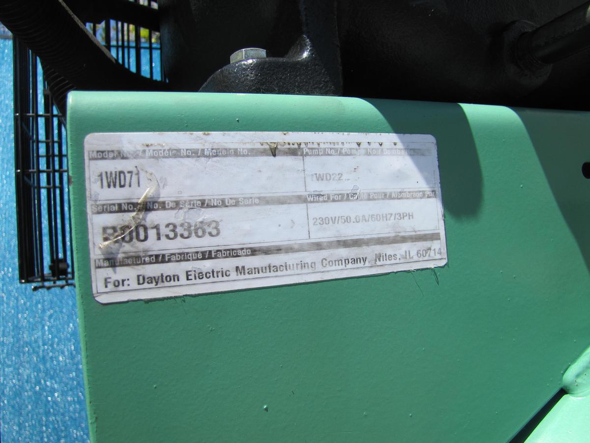 Used Speedaire 10 HP Piston Air Compressor with 80 Gallon Tank 175 PSI 230V 3 Phase