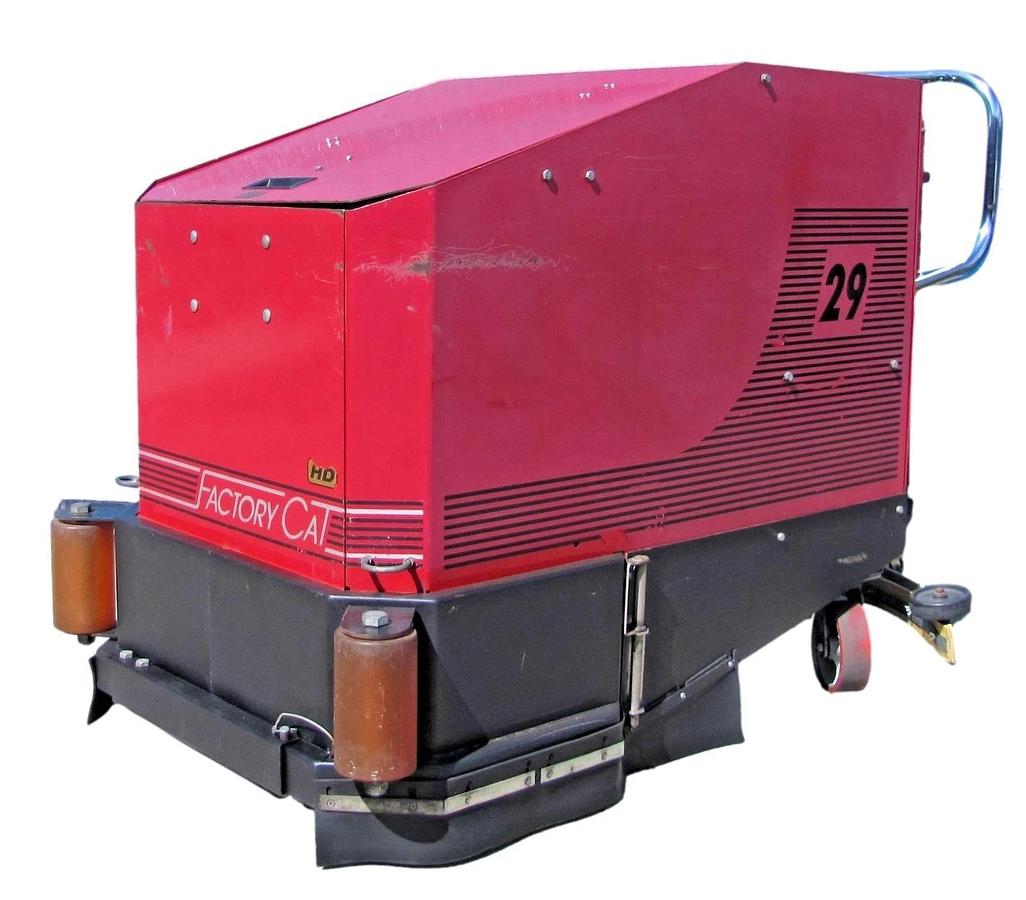 Used Factory Cat Walk Behind Floor Scrubber 29" Path 24VDC Battery System W/ Charger