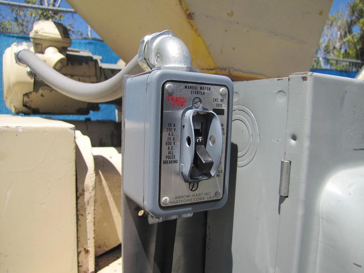 Used Jacobson 75 HP Commercial Hammer Mill Grinder 460V 3 Phase Reliance Motor AS-IS