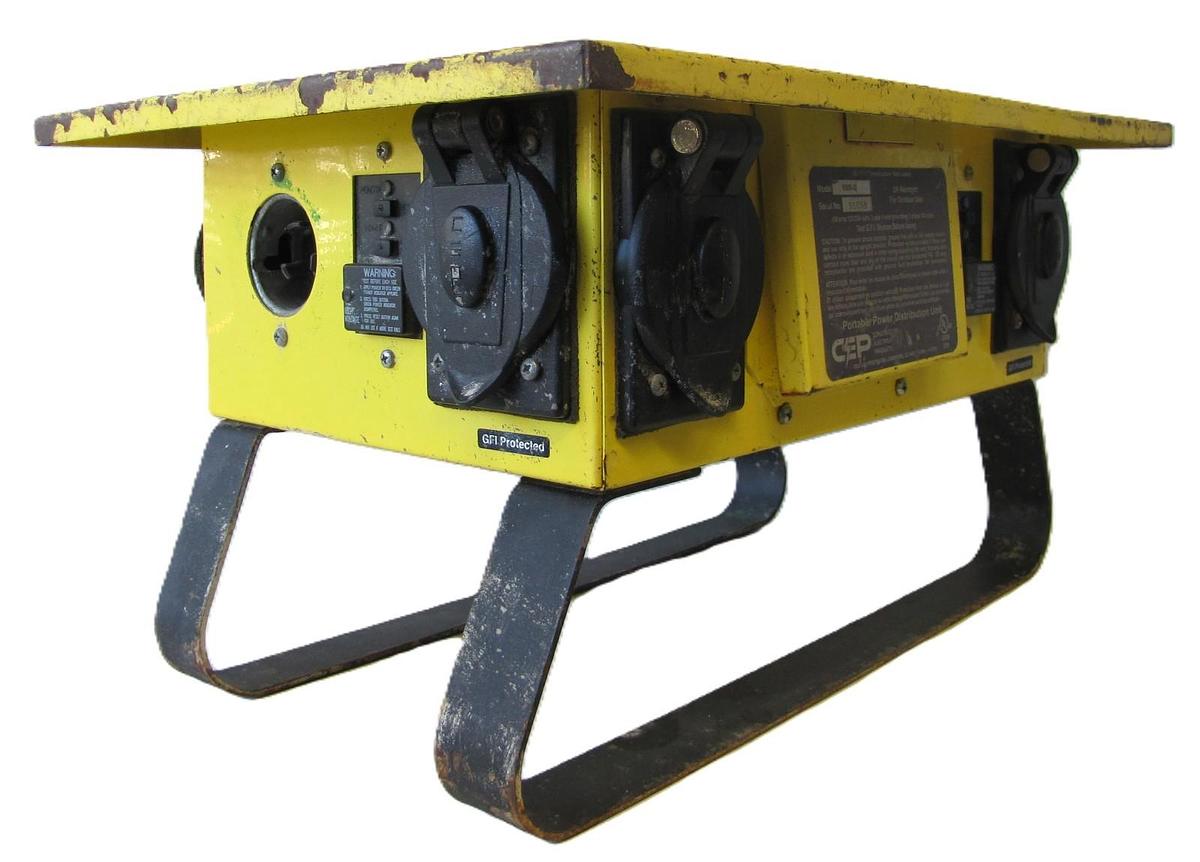 Used CEP 6506-G Spider Temporary Power Distribution Box 50A 125/250V Twist Lock #3