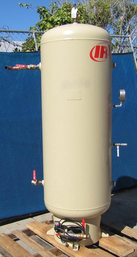 Used Ingersoll Rand 120 Gallon Air Receiver Tank w/ Filter Oil Separator & Regulator
