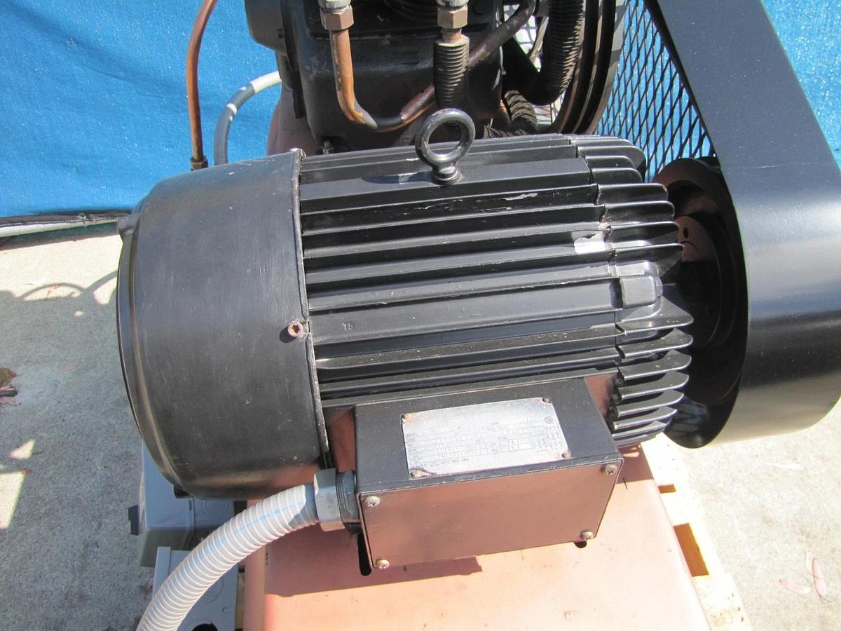 Used Campbell Hausfeld 10HP Piston Air Compressor 80 Gallon Tank 230V 3PH 135 PSI