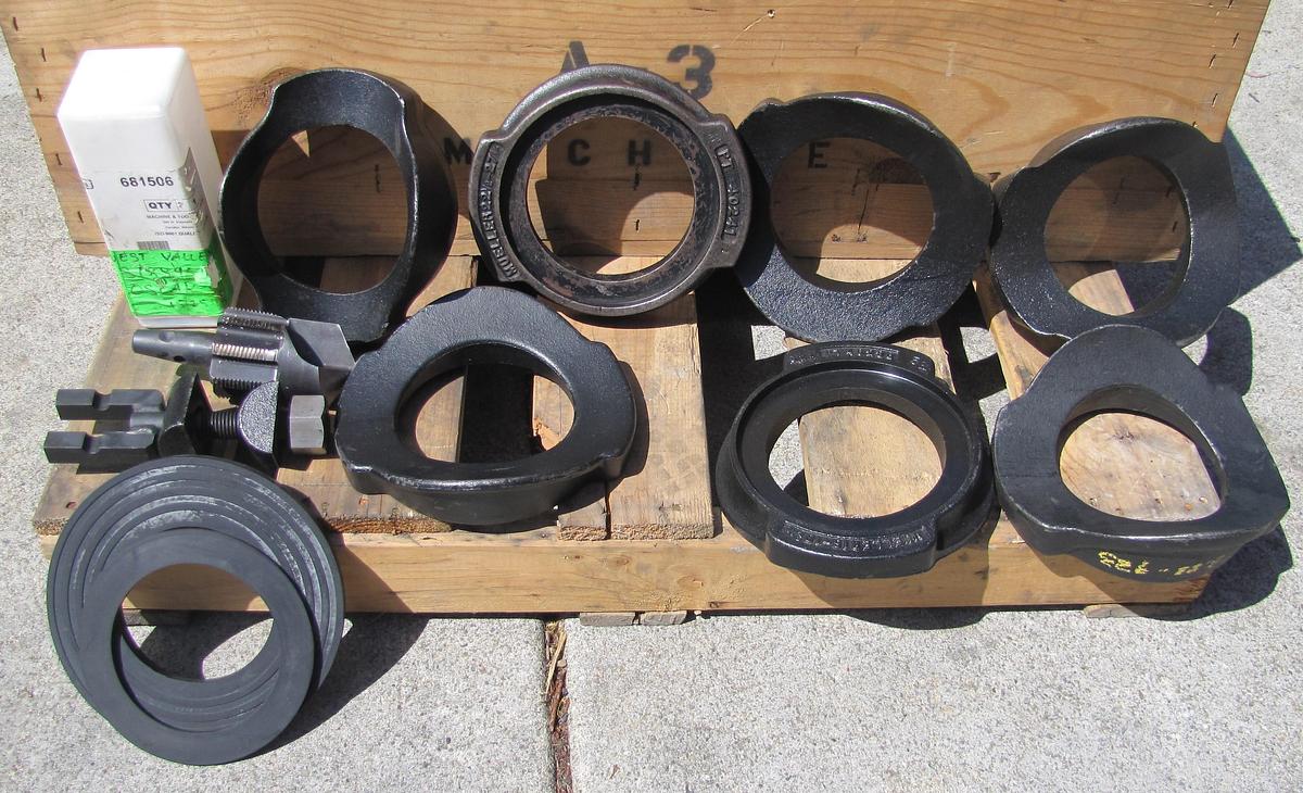 Used Mueller Main Pipe Tapping & Drilling Machine Hot Live Tap 4" to 27" Pipe Saddles