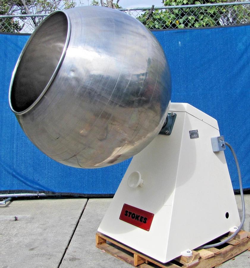 Used Stokes 1.5 HP Chocolate Candy Coating Panner Panning Machine 41" Bowl 460V 3PH