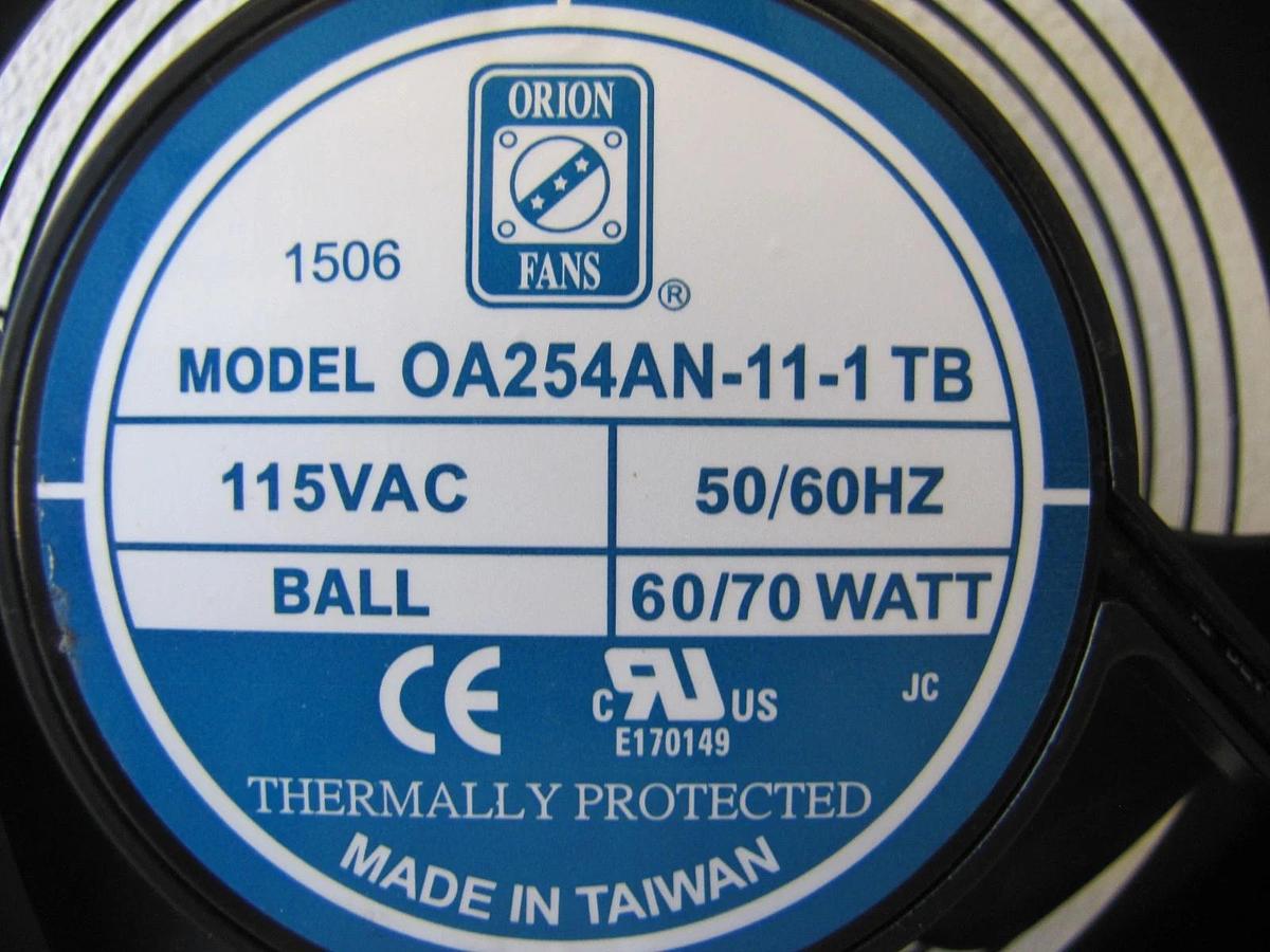 Used Champion VP1066875 Orion 10” Cooling Fan Blower 115V OA254AN-11-1TB  #1