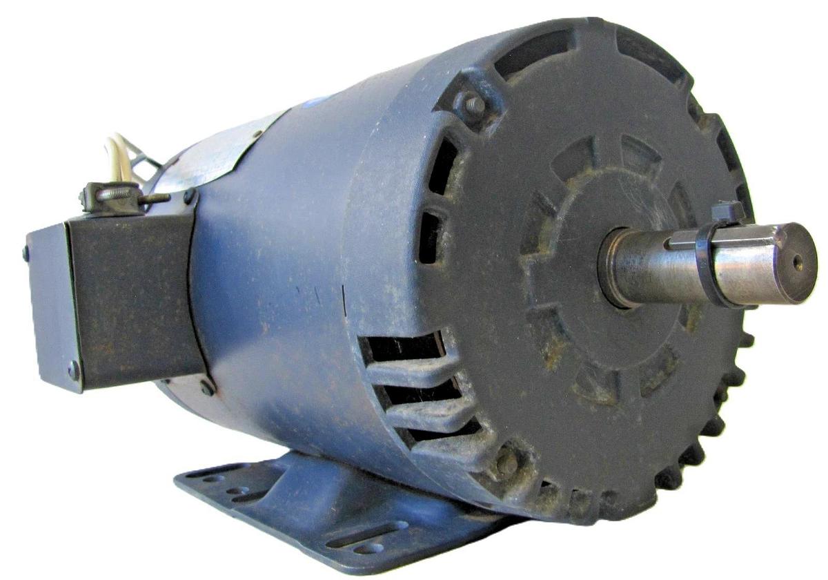 Used Leeson 3 HP Electric Motor 208-230/460V 3 Phase J145T 1740 RPM 1-1/8" Dia. Shaft