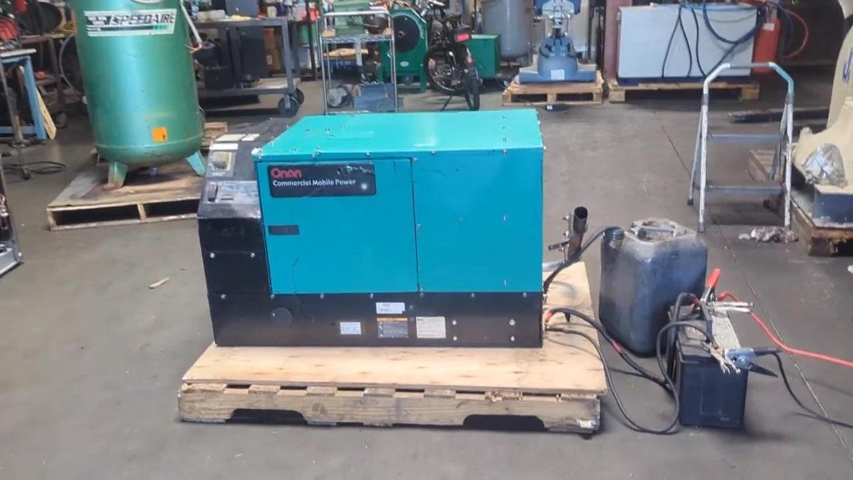 Used Onan 12KW Commercial Mobile RV Diesel Generator Kubota D1703 120/240V Output