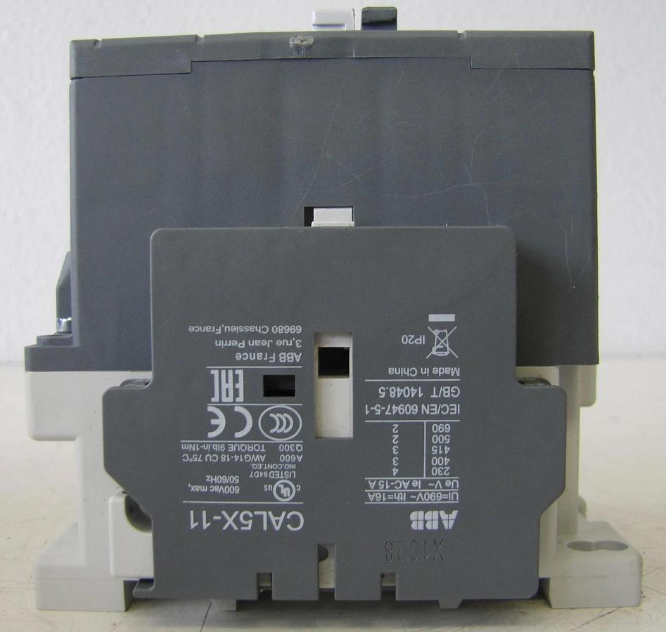 Used ABB Allen Bradley AX65-30 110 Amp 3 Pole Contactor 690V 110A with 230V Coil #2