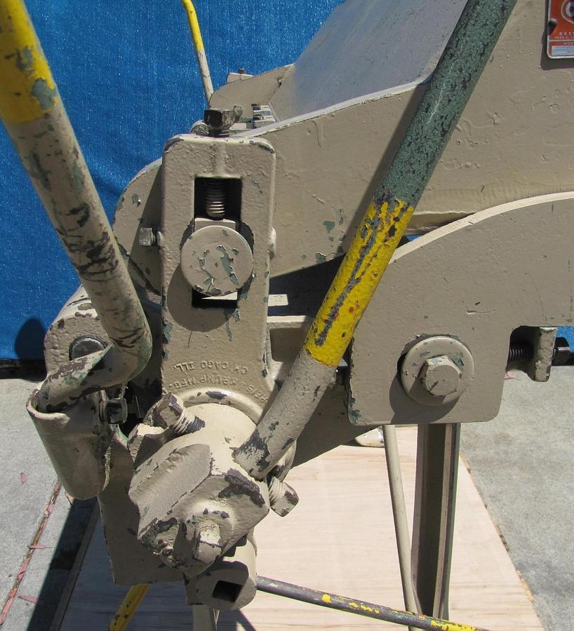 Used Chicago W31 48" Box & Pan Finger Brake Sheet Metal Bender 14 Gauge Metalworking