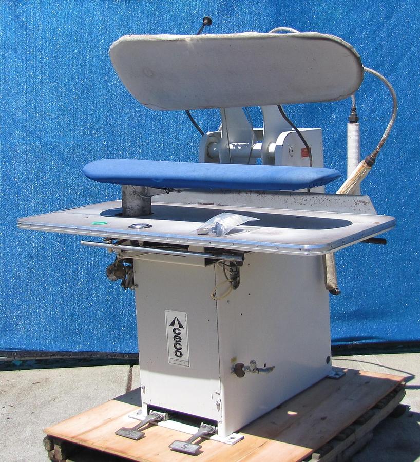 Used Ceco Dry Cleaning Machine Ironing Steam Press Steam & Air Operated Cissell Type