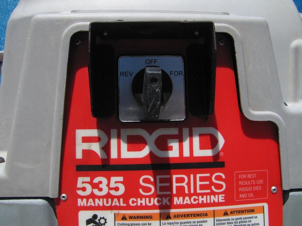 Used Ridgid 535 Series Pipe Threader Threading Machine With 811A Die Head 1/2" to 2"