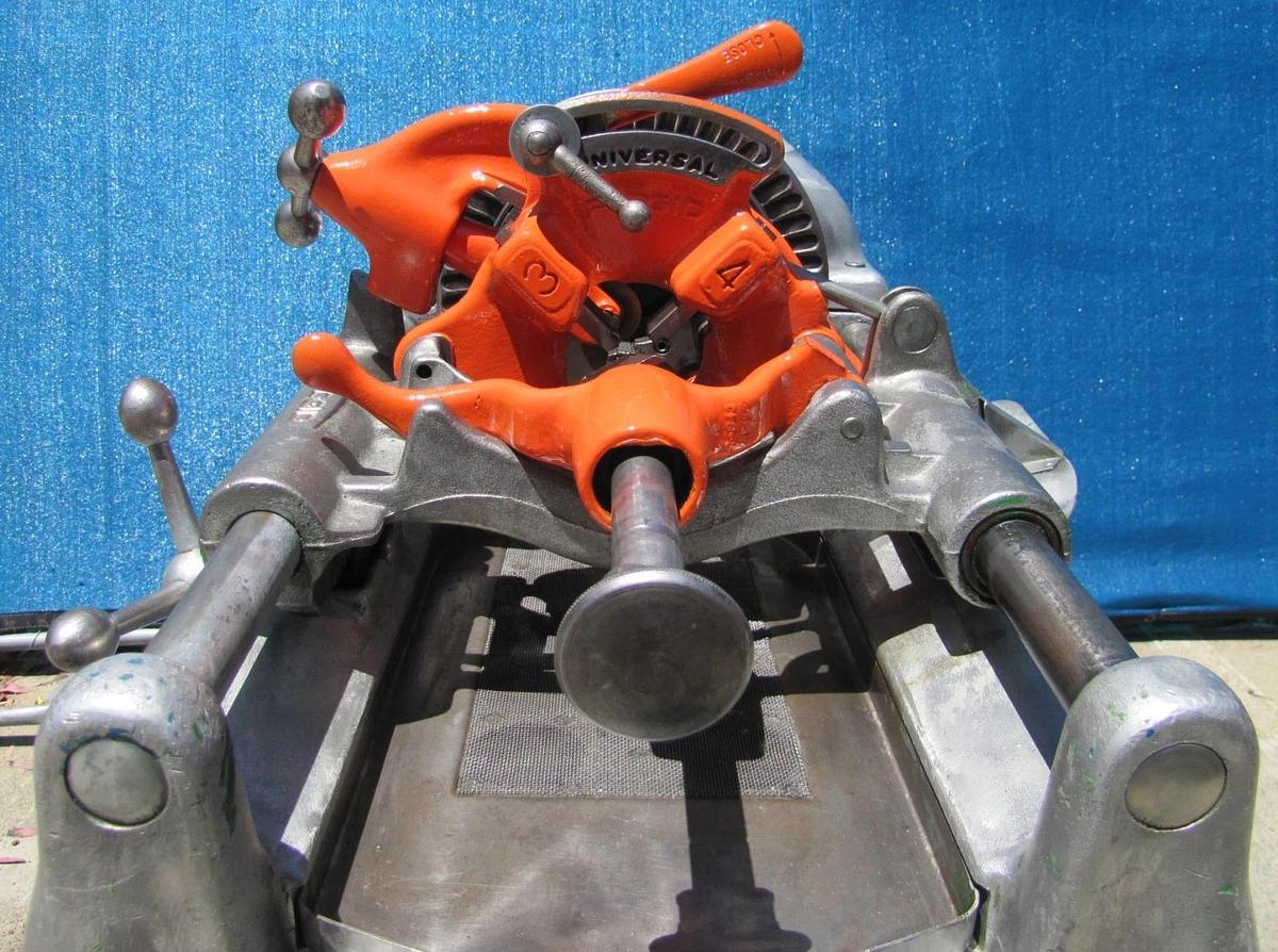 Used Ridgid 535 Pipe Threader 1/2" to 2" Pipe Threading Machine with Die Head